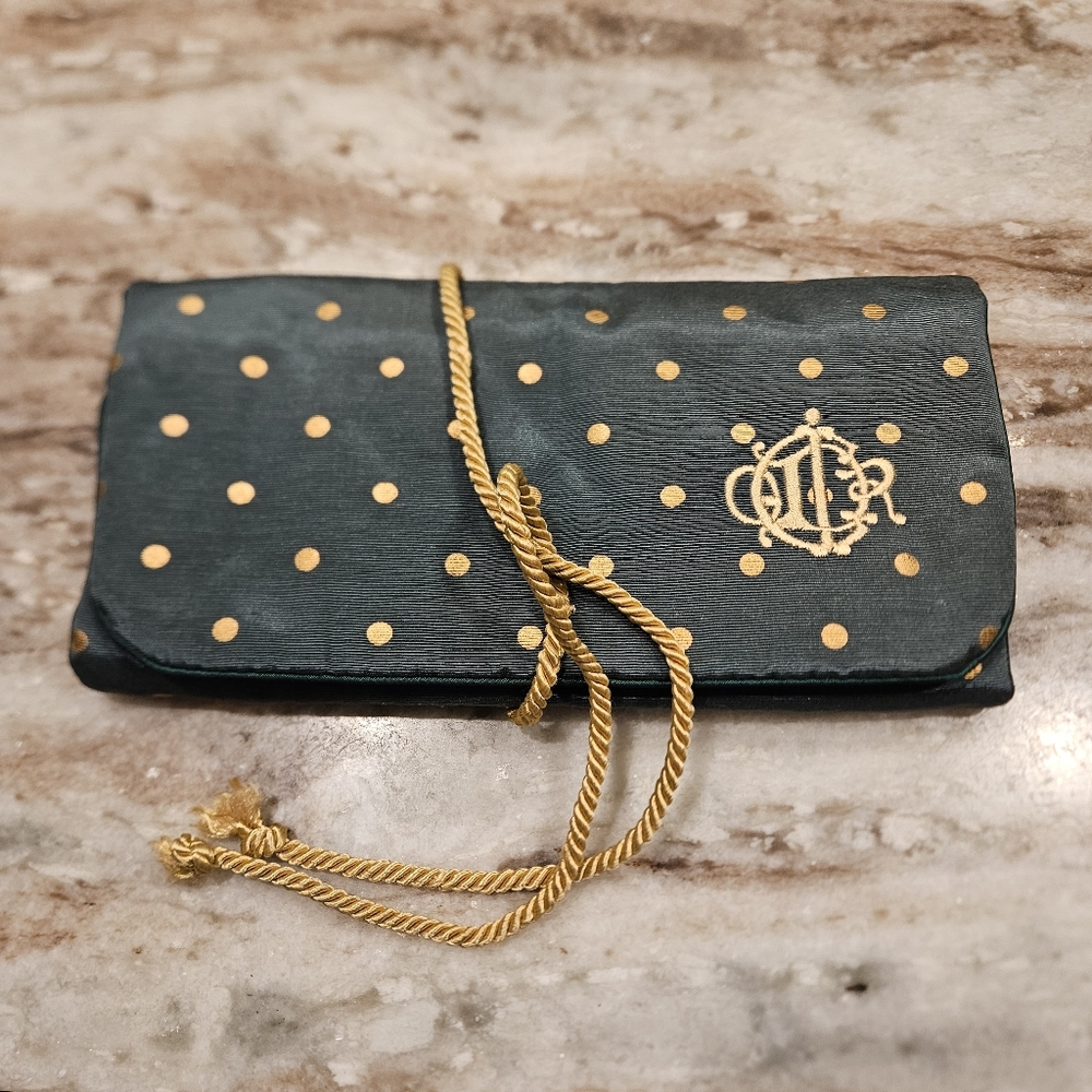 NWT Christian Dior Bag Makeup Jewelry Tri-Fold Bag Vintage Dior